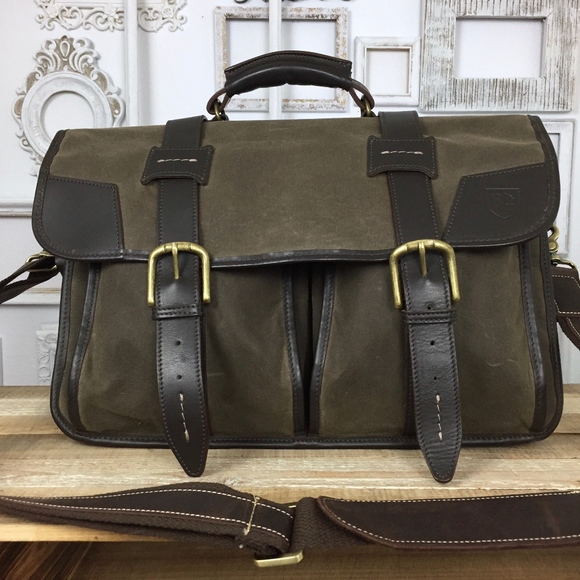 allen edmonds double flap briefcase